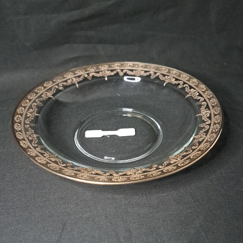 Arte Italica Vetro Pasta/Soup Bowl Wth Gold Overlay